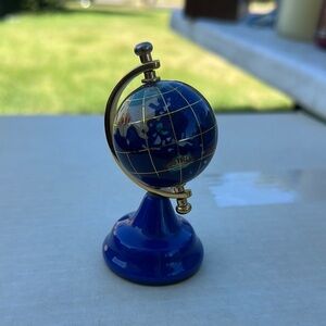 Blue Lapis and Brass Mini Globe